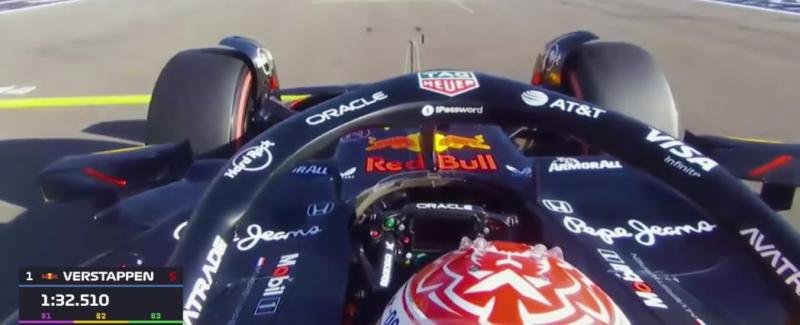Egy különleges belső kamerás felvétel rögzíti Verstappen lenyűgöző körét, amellyel megszerezte a rajtelsőséget | M4 Sport